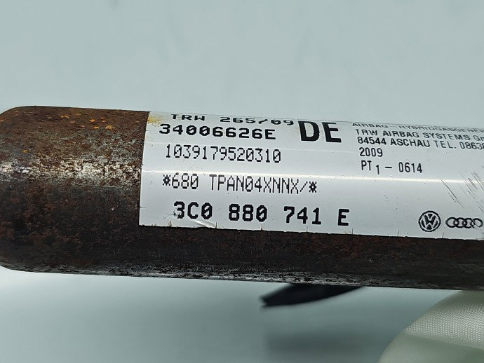 Airbag cortina stanga Volkswagen Passat B6 (3C2) [Fabr 2005-2010] 3C0880741E