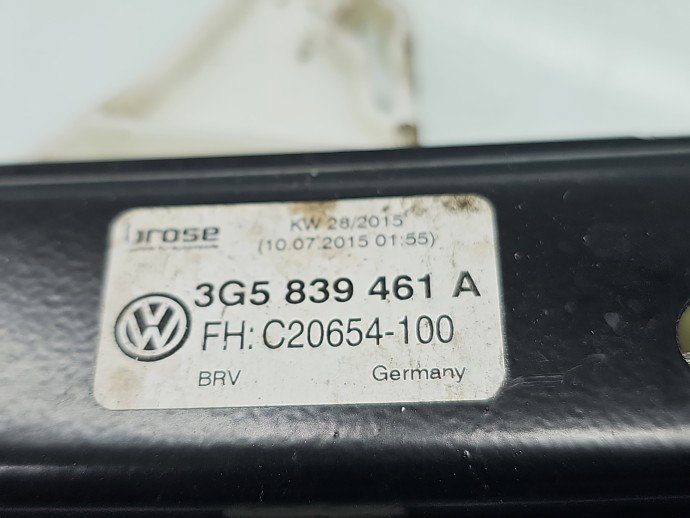 Macara electrica geam stanga spate Volkswagen Passat B8 (3G2) [Fabr 2015-prezent] Sedan 3G5839461A