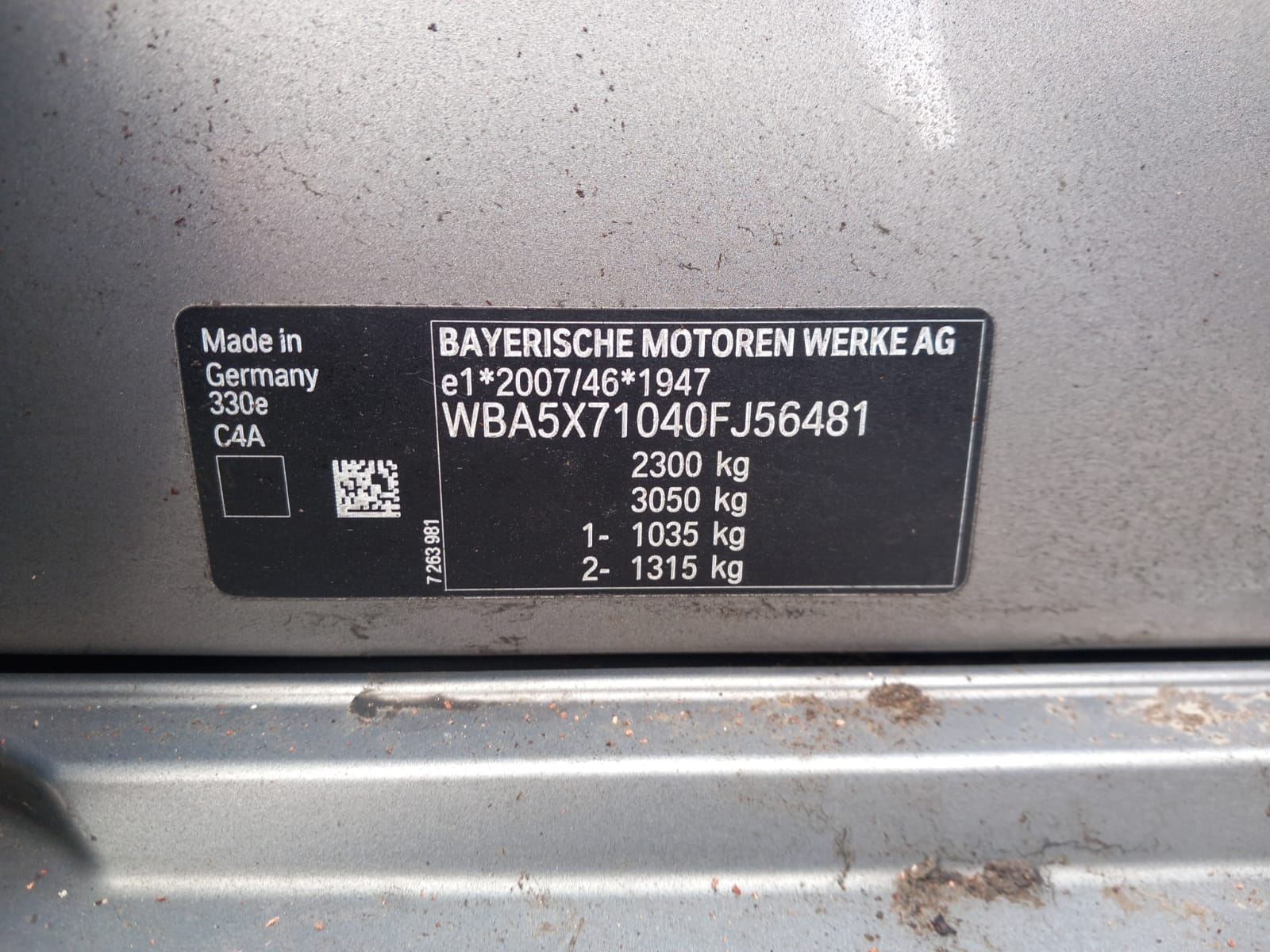 Bmw 3 Saloon (G20) [Fabr 2018-2025]