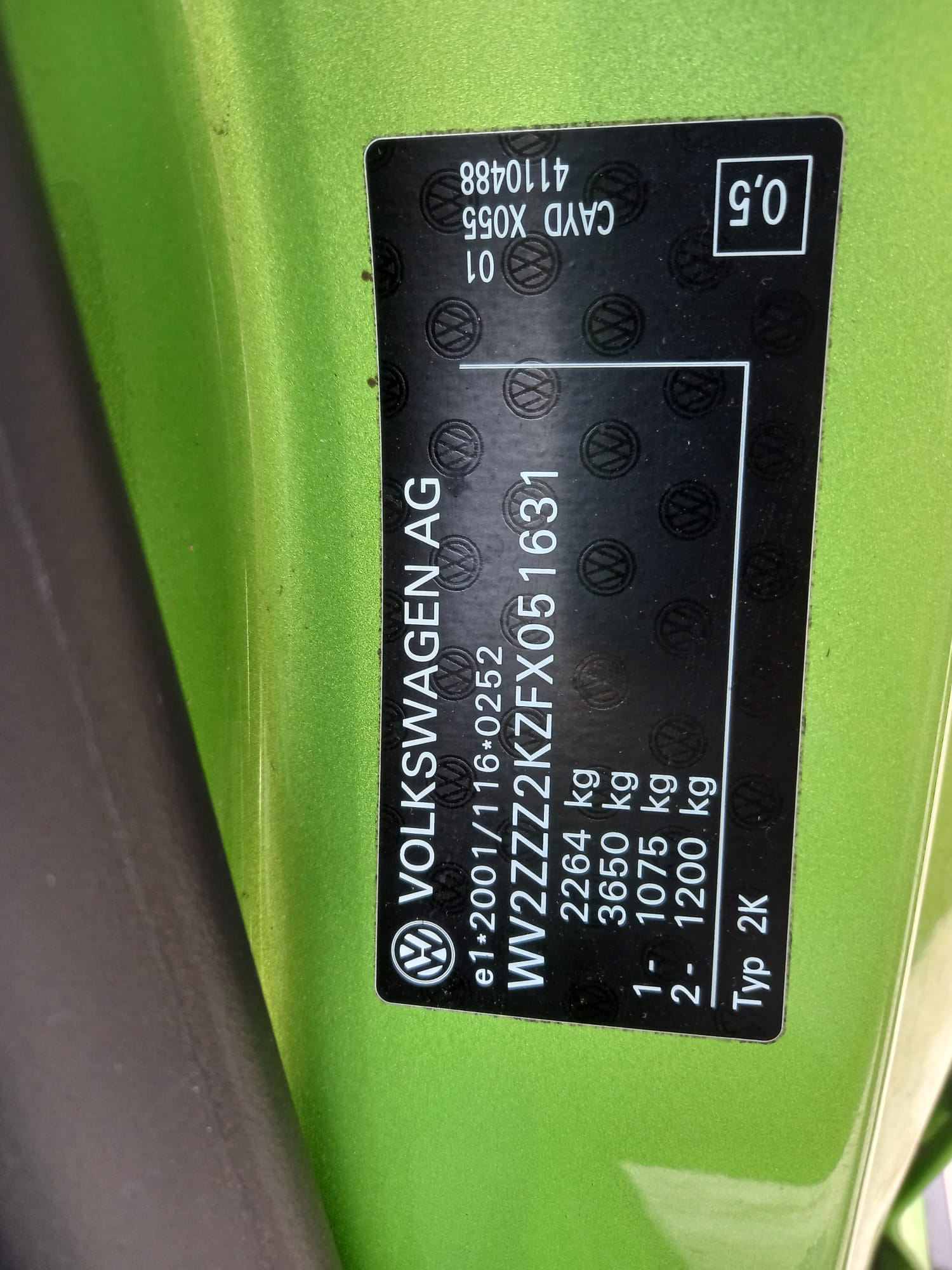 Volkswagen Caddy 3 Cross (2CB) [Fabr 2012-2015]