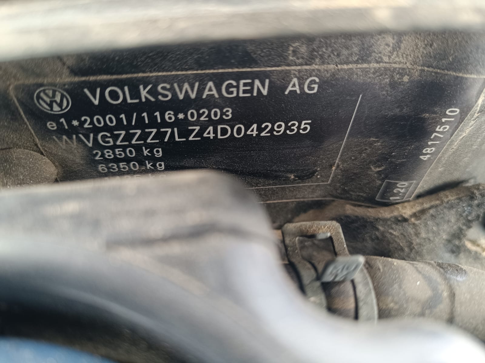 Volkswagen Touareg (7LA, 7L6) [Fabr 2003-2010]